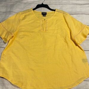 Women’s Liz Claiborne Yellow XL Top